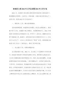 街道团工委2022年工作总结暨2023年工作计划