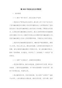 镇20XX年政治生态分析报告