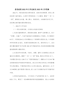 县民政局20XX年工作总结及20XX年工作思路