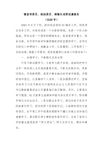 镇宣传委员统战委员副镇长述职述廉报告