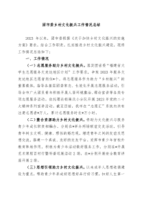 团市委乡村文化振兴工作情况总结