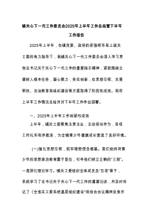 镇关心下一代工作委员会2025年上半年工作总结暨下半年工作报告