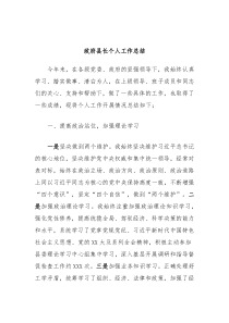 政府县长个人工作总结