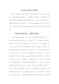 院20XX年纪检工作总结