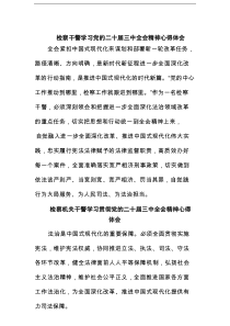 检察干警学习党的二十届三中全会精神心得体会【六篇】