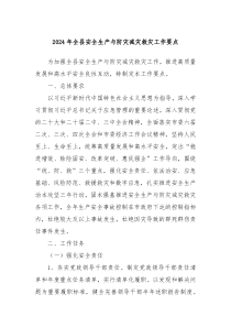 2024年全县安全生产与防灾减灾救灾工作要点