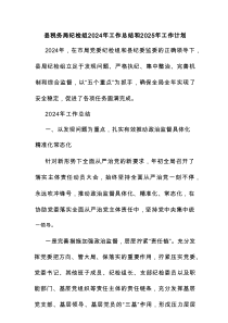 县税务局纪检组2024年工作总结和2025年工作计划