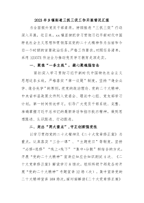 20XX年乡镇街道三抓三促工作开展情况汇报