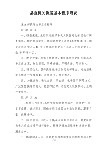 县直机关换届基本程序附表