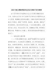 20XX年度主题教育组织生活会支部班子发言提纲