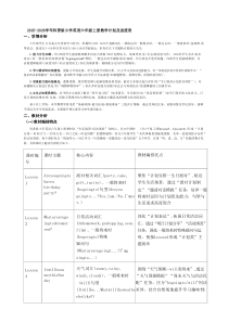 2025-2026学年科普版小学英语六年级上册教学计划及进度表