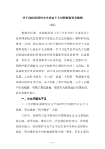 3篇关于20XX年度民主生活会个人对照检查发言提纲