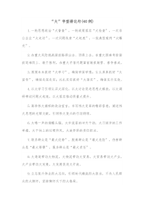 40例大字型排比句