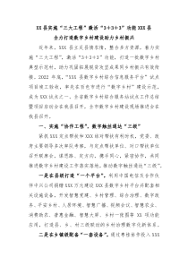 XX县实施三大工程激活333功能XXX县全力打造数字乡村建设助力乡村振兴