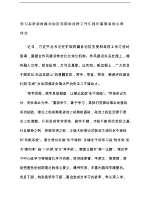 2025年学习在听取西藏自治区党委和政府工作汇报时重要讲话心得体会