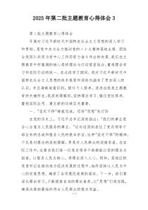 2025年第二批主题教育心得体会3