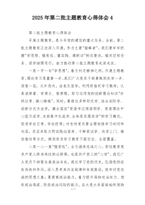 2025年第二批主题教育心得体会4