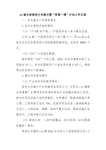 xx镇全面推进乡村振兴暨两强一增行动工作汇报