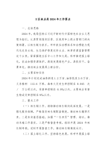 X区林业局2024年工作要点