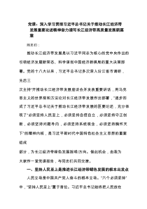党课：深入学习贯彻习近平总书记关于推动长江经济带发展重要论述精神奋力谱写长江经济带高质量发展新篇章3