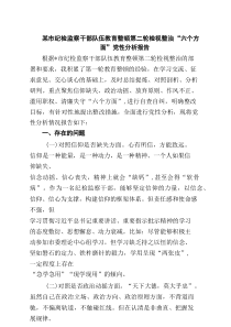 某市纪检监察干部队伍教育整顿第二轮检视整治“六个方面”党性分析报告 5篇精选