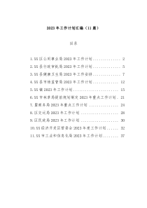 11篇20XX年工作计划汇编