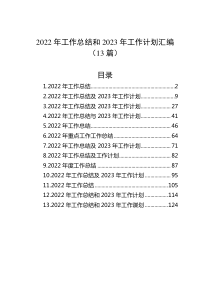 13篇20XX年工作总结和20XX年工作计划汇编