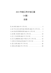 9篇20XX年度工作计划汇篇
