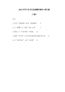 [5篇]20XX年学习总书记在新疆考察的心得汇编