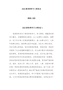 [5篇]20XX新党章学习心得体会