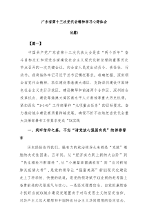 [6篇]广东省第十三次党代会精神学习心得体会