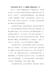 一把手学习二十大精神心得体会范文16篇研讨发言材料参考
