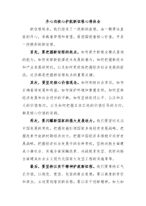 丹心向核心护航新征程心得体会