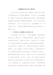 主题教育以学正风心得体会