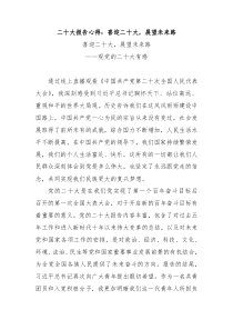 二十大报告心得喜迎二十大展望未来路