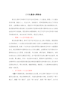 学习二十大报告心得体会1