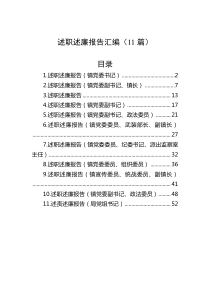 11篇述职述廉报告汇编