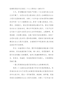 检察院检察长收看二十大心得体会