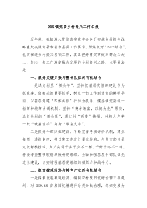 XXX镇党委乡村振兴工作汇报