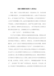 观看专题警示教育片心得体会