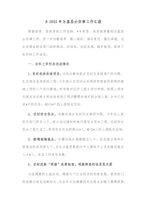 乡20XX年为基层办实事工作汇报