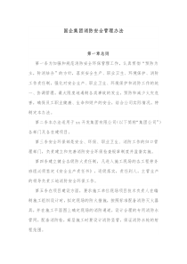 国企集团消防安全管理办法