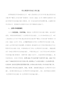市文明菜市行动工作汇报