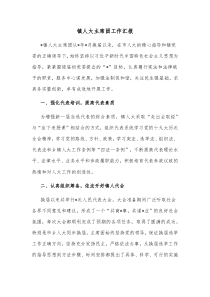镇人大主席团工作汇报