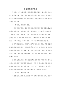 非公党建工作汇报