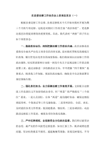 在县委巡察工作动员会上的表态发言2篇