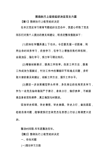 围绕执行上级党组织决定范文六篇