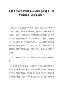 党校学习关于纪律意识与作风建设的感悟严守纪律规矩砥砺清廉本色
