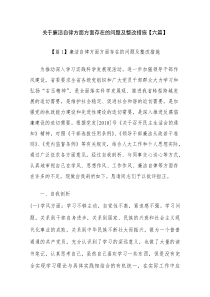 关于廉洁自律方面方面存在的问题及整改措施【六篇】