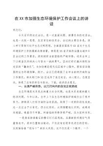 在2025年全市加强生态环境保护工作会议上的讲话 (2)
